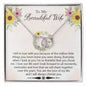 to my Beautiful wife necklace gift - Cartor Stores
