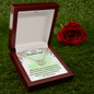 To my Beautiful Wife The Perfect Pair Necklace, gift with a message card. Gift From Husband To My Wife. - Cartor Stores