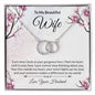 To My Beautiful Wife, The Perfect Pair Necklace with Message card - Cartor Stores