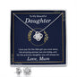 To My Daughter Necklace from mom, gift from dad, best, gift, lion, from dad, Christmas Daughter Gift Daughter To my Daughter Gift - Cartor Stores