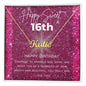 To my daughter personalized name necklace for 16th birthday - Cartor Stores