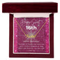 To my daughter personalized name necklace for 16th birthday - Cartor Stores