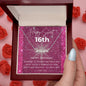 To my daughter personalized name necklace for 16th birthday - Cartor Stores