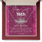 To my daughter personalized name necklace for 16th birthday - Cartor Stores