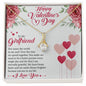 To My Girlfriend Valentines Day Necklace Gift Gift For Girlfriend Christmas Necklace Heart Necklace Promise Necklace Valentine Gift Valenti - Cartor Stores