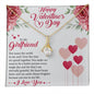 To My Girlfriend Valentines Day Necklace Gift Gift For Girlfriend Christmas Necklace Heart Necklace Promise Necklace Valentine Gift Valenti - Cartor Stores