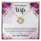 To my Gorgeous Wife Love Knot Necklace With Message Card. - Cartor Stores