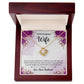 To my Gorgeous Wife Love Knot Necklace With Message Card. - Cartor Stores