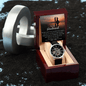 To My Husband Men's Openwork Watch + MC with Message Card - Cartor Stores