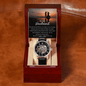 To My Husband Men's Openwork Watch + MC with Message Card - Cartor Stores