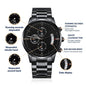 To My Husband Wrist Watch Gift Valentines Gift Engraved Watch Useful Gift for Men Boyfriend Gift graduation gift RFID Men Watch for Husband - Cartor Stores
