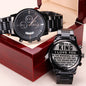 To My Husband Wrist Watch Gift Valentines Gift Engraved Watch Useful Gift for Men Boyfriend Gift graduation gift RFID Men Watch for Husband - Cartor Stores