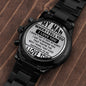 to my man personalized engraved wrist watch - Cartor Stores