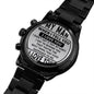 to my man personalized engraved wrist watch - Cartor Stores