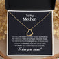 To My Mom Necklace Gift Mom Gift Mom Gift from Son necklace for mom Bonus mom jewelry mothers day gift Initial necklace Mothers Day Gift Bo - Cartor Stores