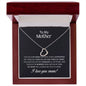 To My Mom Necklace Gift Mom Gift Mom Gift from Son necklace for mom Bonus mom jewelry mothers day gift Initial necklace Mothers Day Gift Bo - Cartor Stores