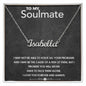 To My Soulmate Custom Name Necklace Gold Girlfriend heart necklace Christmas Gift Anniversary Boyfriend Gift For Her Gift For Soulmate Jewel - Cartor Stores