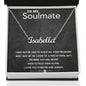 To My Soulmate Custom Name Necklace Gold Girlfriend heart necklace Christmas Gift Anniversary Boyfriend Gift For Her Gift For Soulmate Jewel - Cartor Stores
