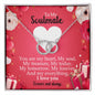 To My Soulmate Perfect Pair Necklace with Message card 'I Love You Forever and always' - Cartor Stores