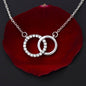 To My Soulmate Perfect Pair Necklace with Message card 'I Love You Forever and always' - Cartor Stores