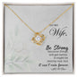 To My Wife Necklace, Anniversary Gift For Wife Birthday Gift, Wife Gifts For Her, Wife Jewelry, Wife Sentimental Gift, Wife Poem Card - Cartor Stores
