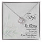 To My Wife Necklace, Anniversary Gift For Wife Birthday Gift, Wife Gifts For Her, Wife Jewelry, Wife Sentimental Gift, Wife Poem Card - Cartor Stores