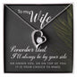 To My Wife Necklace, Jewelry Wife Poem Card Gift for Wife, Necklace For Wife Mom Gift Wife - Cartor Stores
