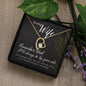 To My Wife Necklace, Jewelry Wife Poem Card Gift for Wife, Necklace For Wife Mom Gift Wife - Cartor Stores