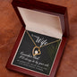 To My Wife Necklace, Jewelry Wife Poem Card Gift for Wife, Necklace For Wife Mom Gift Wife - Cartor Stores
