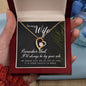 To My Wife Necklace, Jewelry Wife Poem Card Gift for Wife, Necklace For Wife Mom Gift Wife - Cartor Stores